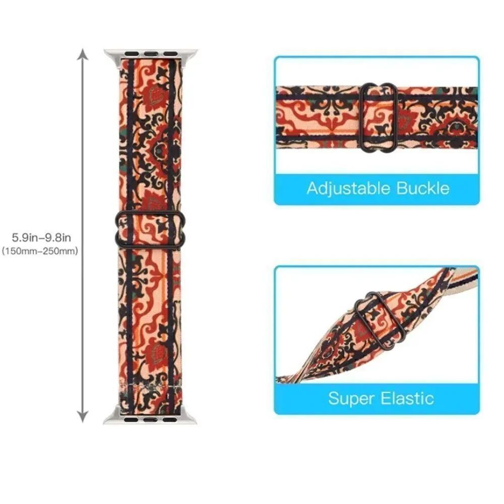 Floral Stretchy Loop Band for Apple Watch - Picture 3 of 4